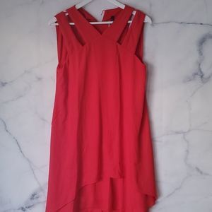 NWT - Lori Michaels Asymmetrical Dress in Coral
